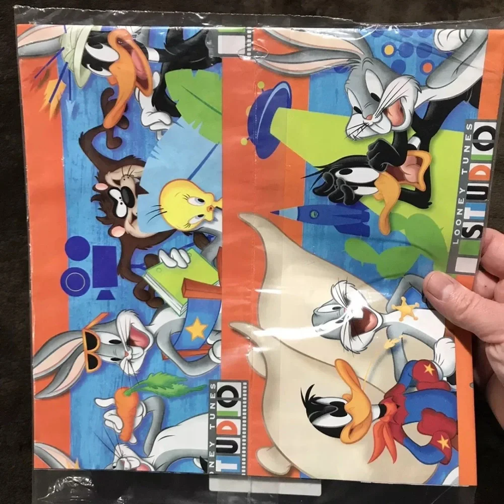 Looney Tunes Hallmark Bugs Bunny Wrapping Paper 2 Sheets Gift Wrap 3 Packs